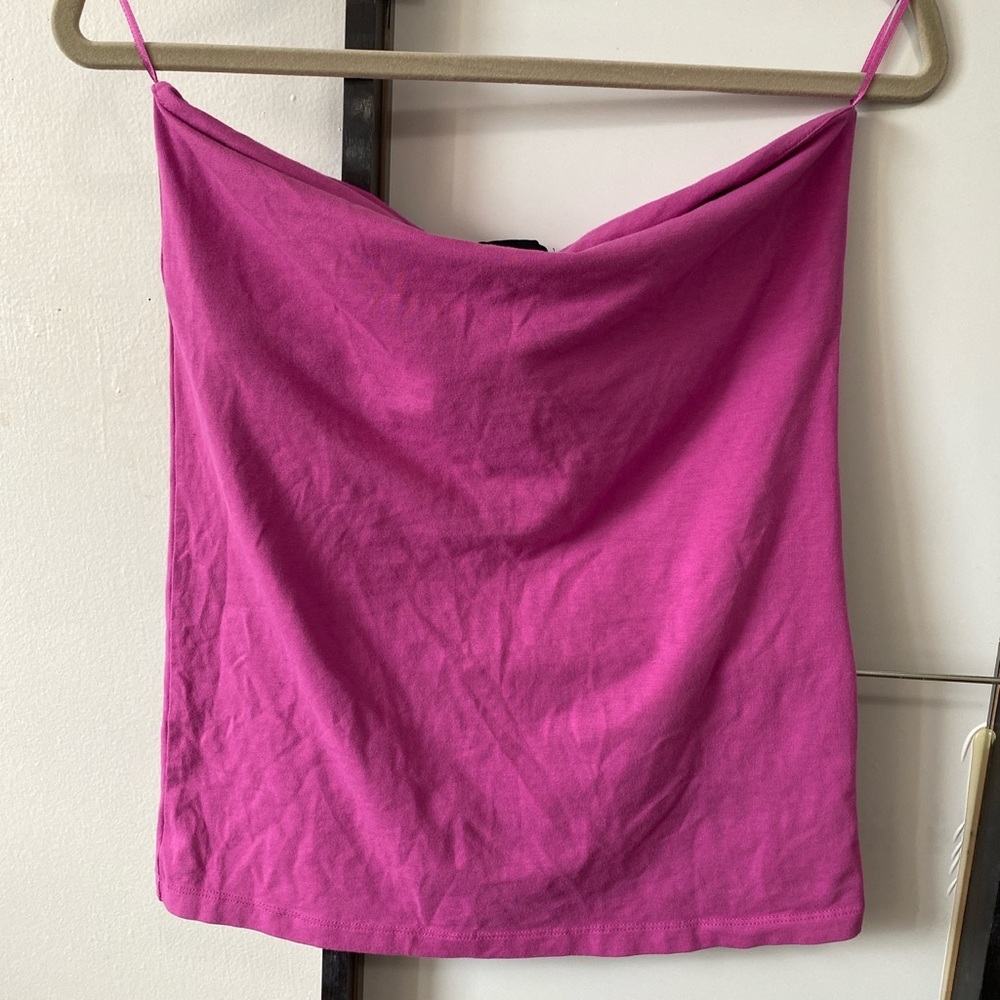 Y2k Fuchsia mango tube top